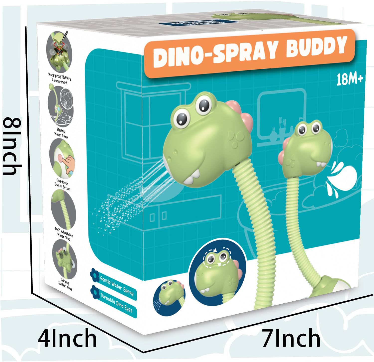 Miniatura 4 de Ducha para bebe Dinosaurio